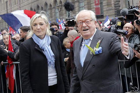El líder histórico, Jean-Marie Le Pen, fuera del Frente Nacional